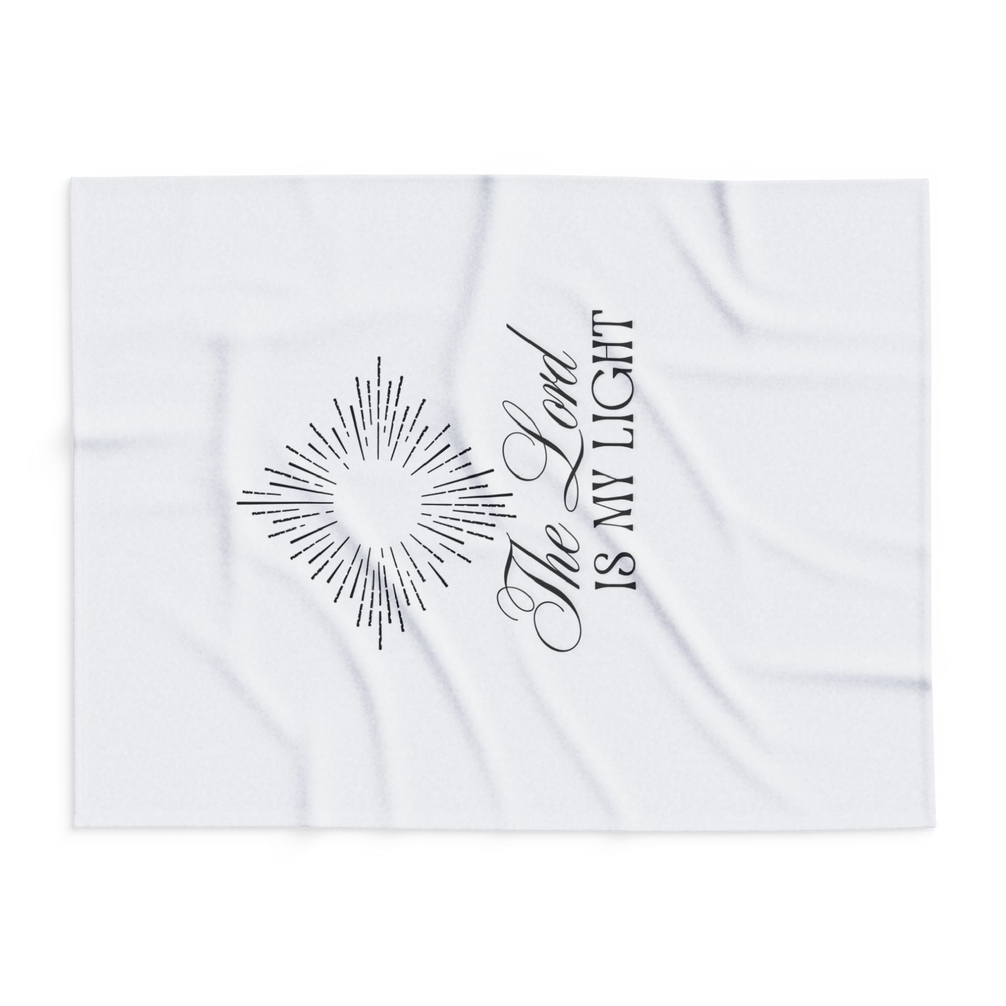The Lord Is My Light – Bible Verse Blanket, Christian Faith Fleece Throw for Hope, Strength & Peaceful Inspiration