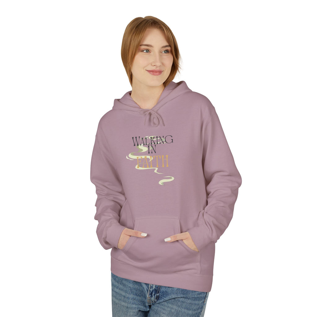 Walking in Faith Hoodie – Minimalist Unisex Sweatshirt, Christian Inspiration & Comfort ,  Inspirational Spiritual Apparel,  Motivational Gift