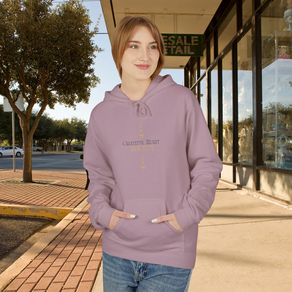 Grateful Heart Society Hoodie – Unisex Faith & Gratitude  Cozy Sweatshirt, Inspirational Spiritual Apparel,  Motivational Gift