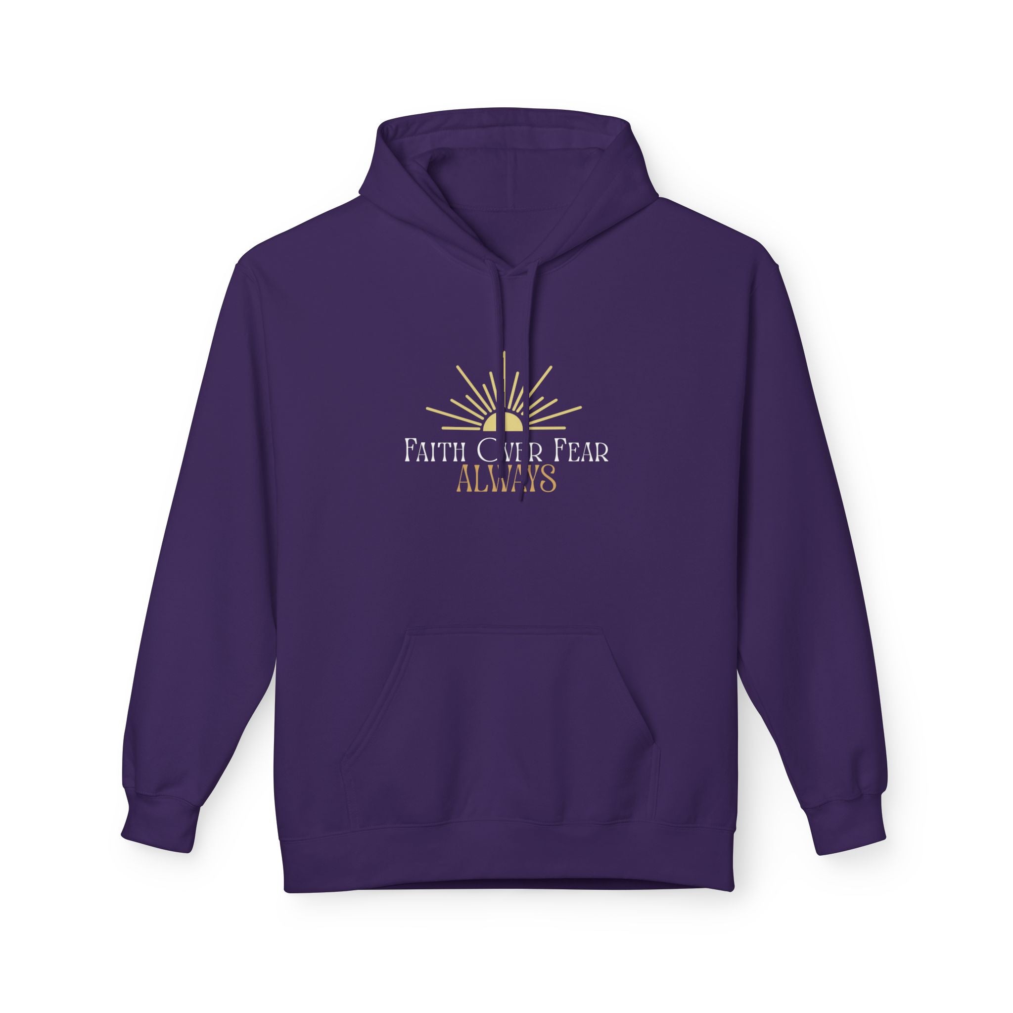 Faith Over Fear Hoodie, Inspirational Apparel, Unisex Hoodie, Cozy Sweatshirt, Motivational Gift