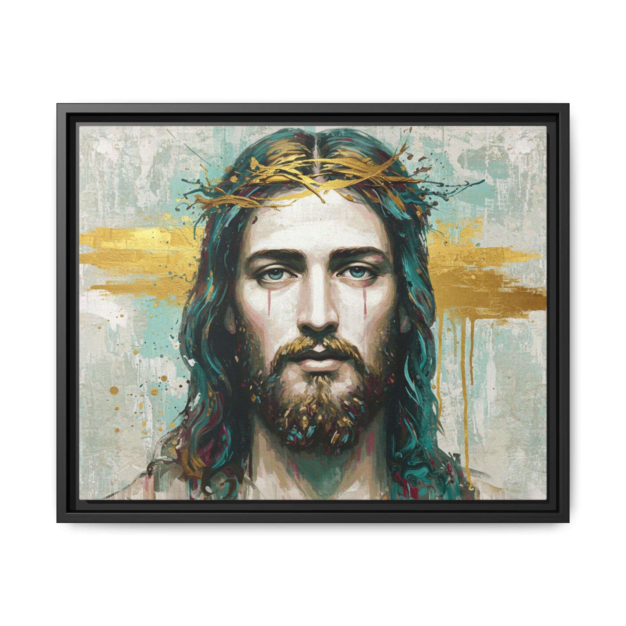 Jesus Face Framed Matte Canvas Art - Multi-Color Religious Wall Decor, Unique Gift for Faith Lovers, Home Decoration, Christian Art, [...]