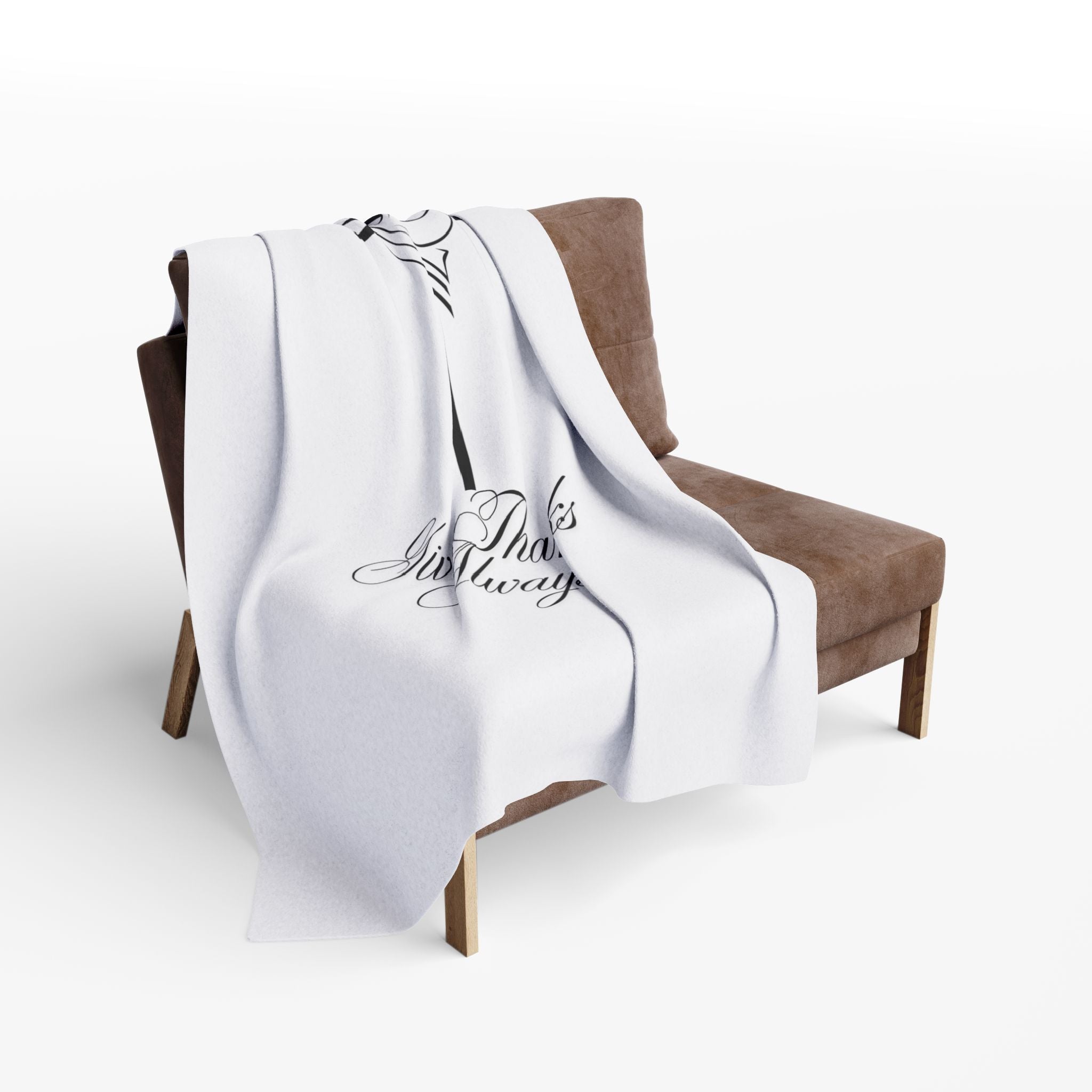 Give Thanks Always – Bible Verse Blanket, Christian Faith Fleece Throw for Gratitude, Peace & Spiritual Inspiration