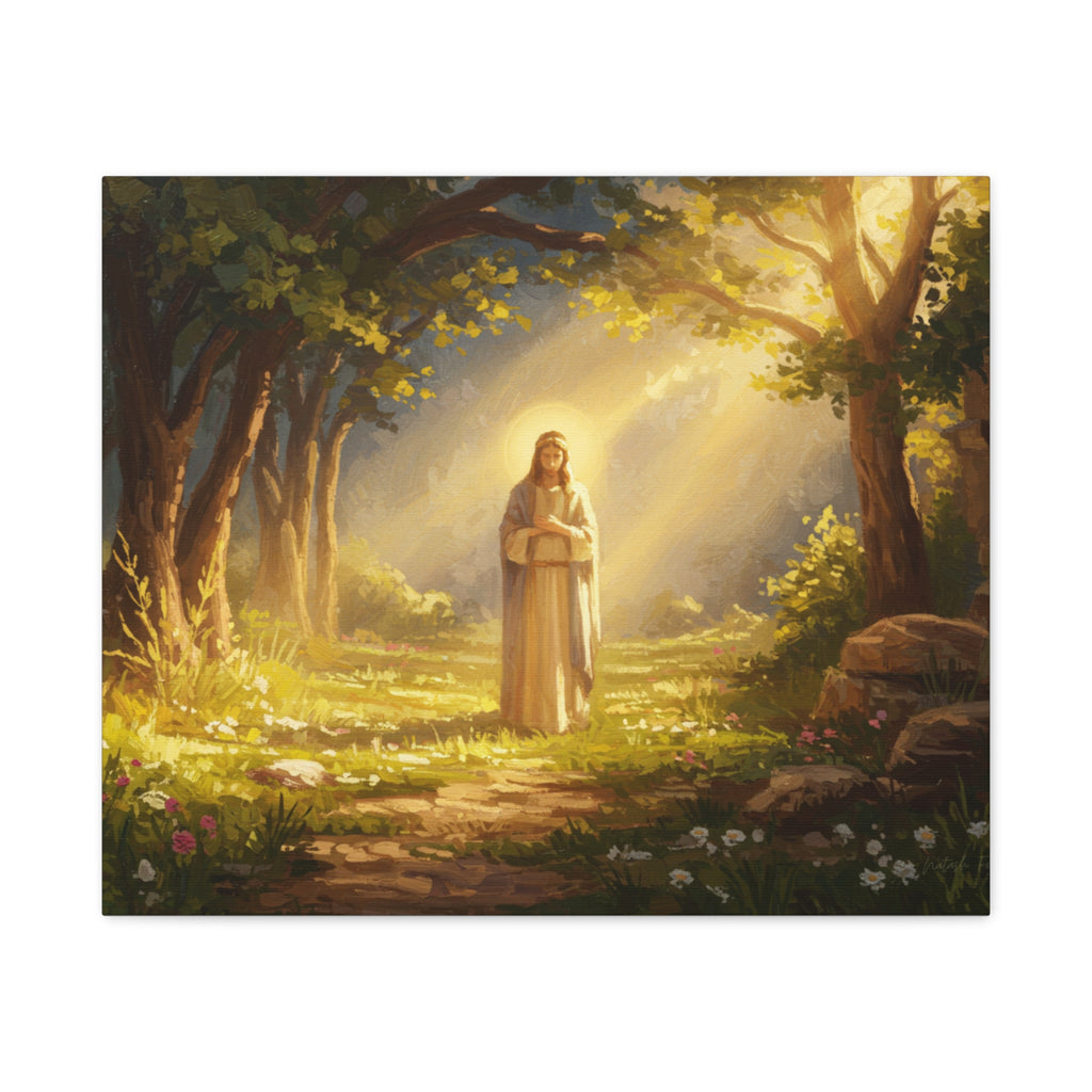 Serene Canvas Art Print, Inspirational Decor, Religious Wall Art, Nature Scene, Spiritual Home Decor, Gift for Believers