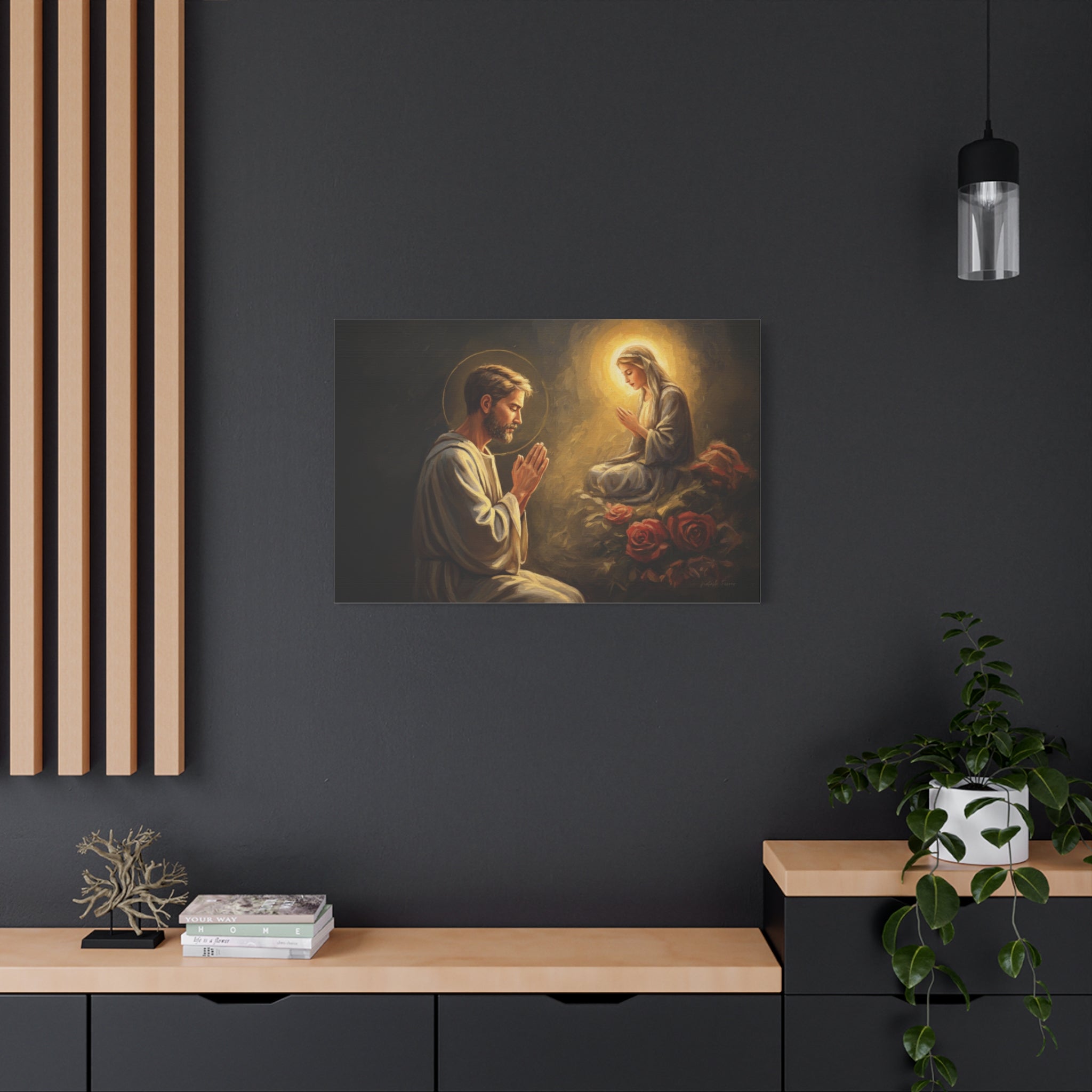 Faith-Inspired Matte Canvas Art, Spiritual Wall Decor, Prayer Artwork, Religious Gift, Home Blessing, Christian Decor