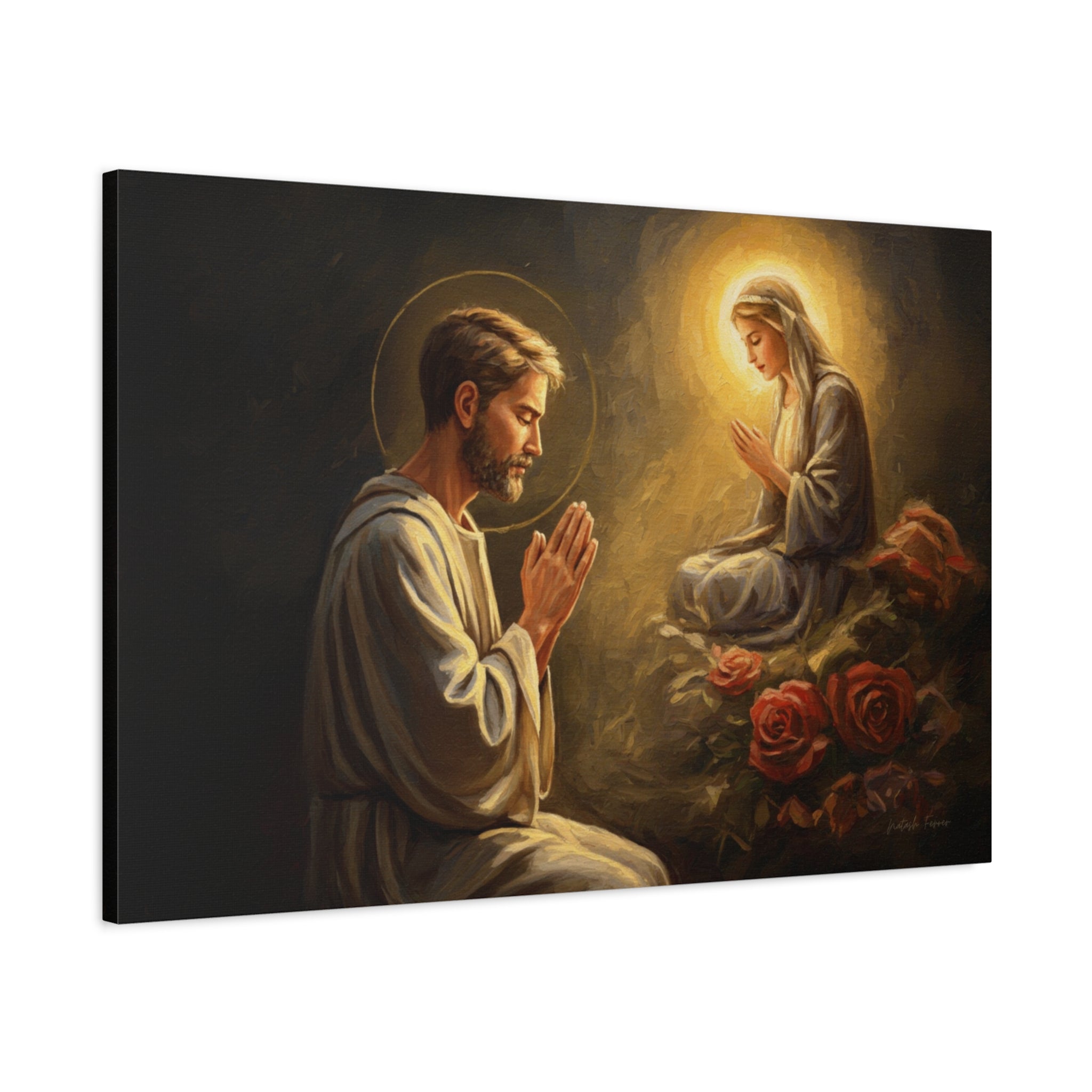 Faith-Inspired Matte Canvas Art, Spiritual Wall Decor, Prayer Artwork, Religious Gift, Home Blessing, Christian Decor