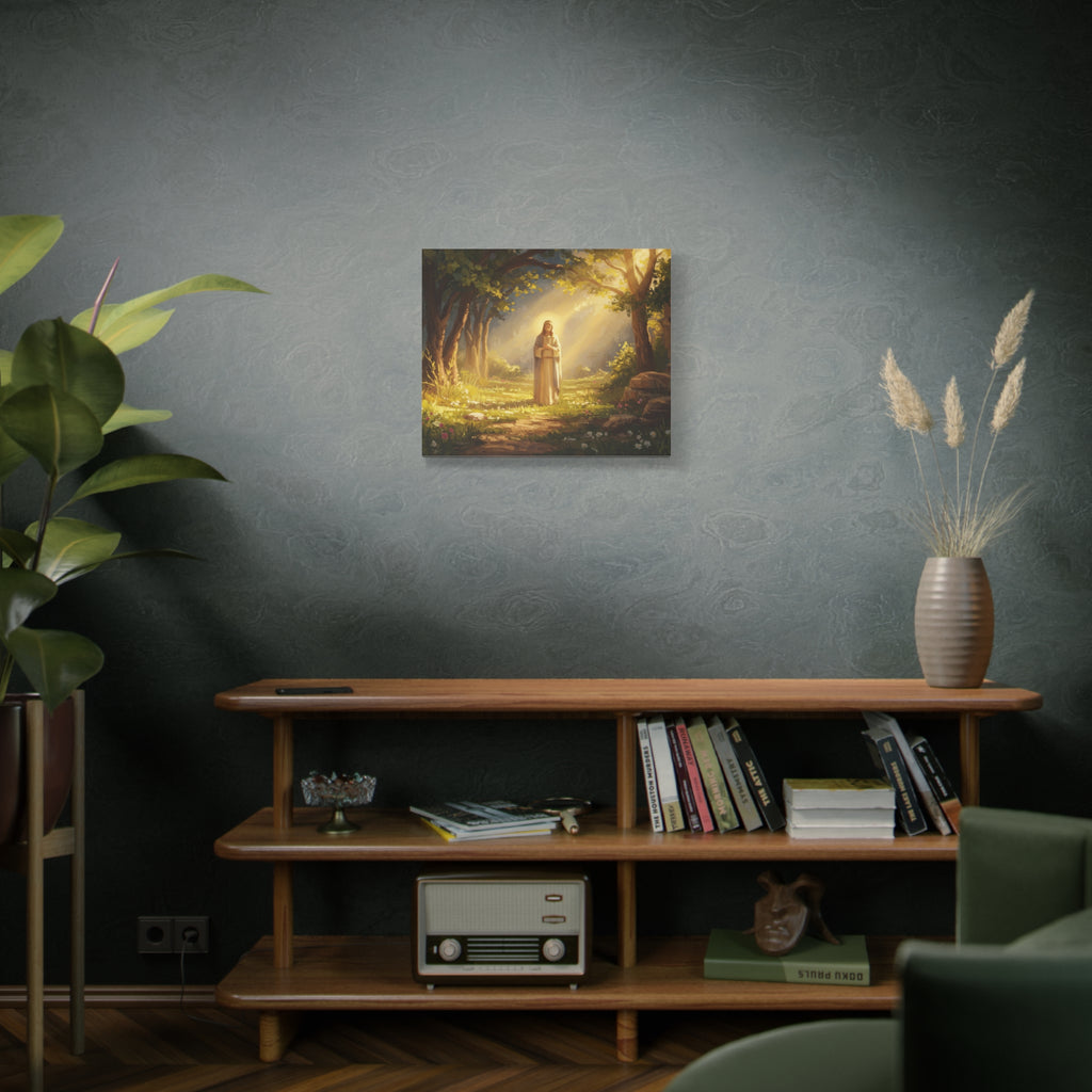 Serene Canvas Art Print, Inspirational Decor, Religious Wall Art, Nature Scene, Spiritual Home Decor, Gift for Believers