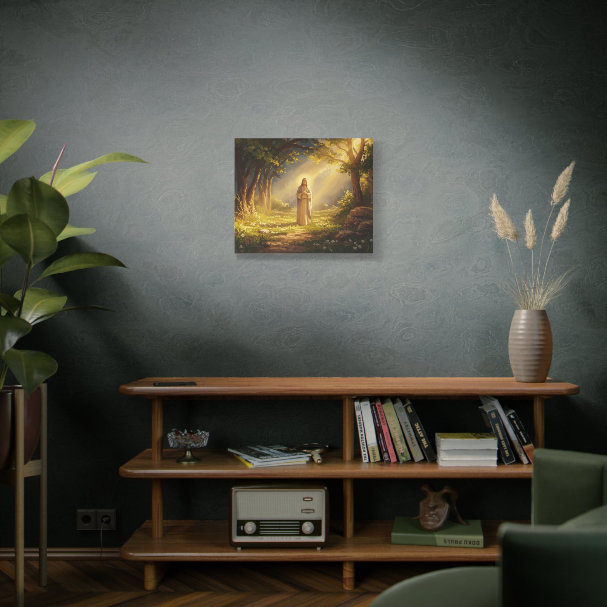 Serene Canvas Art Print, Inspirational Decor, Religious Wall Art, Nature Scene, Spiritual Home Decor, Gift for Believers