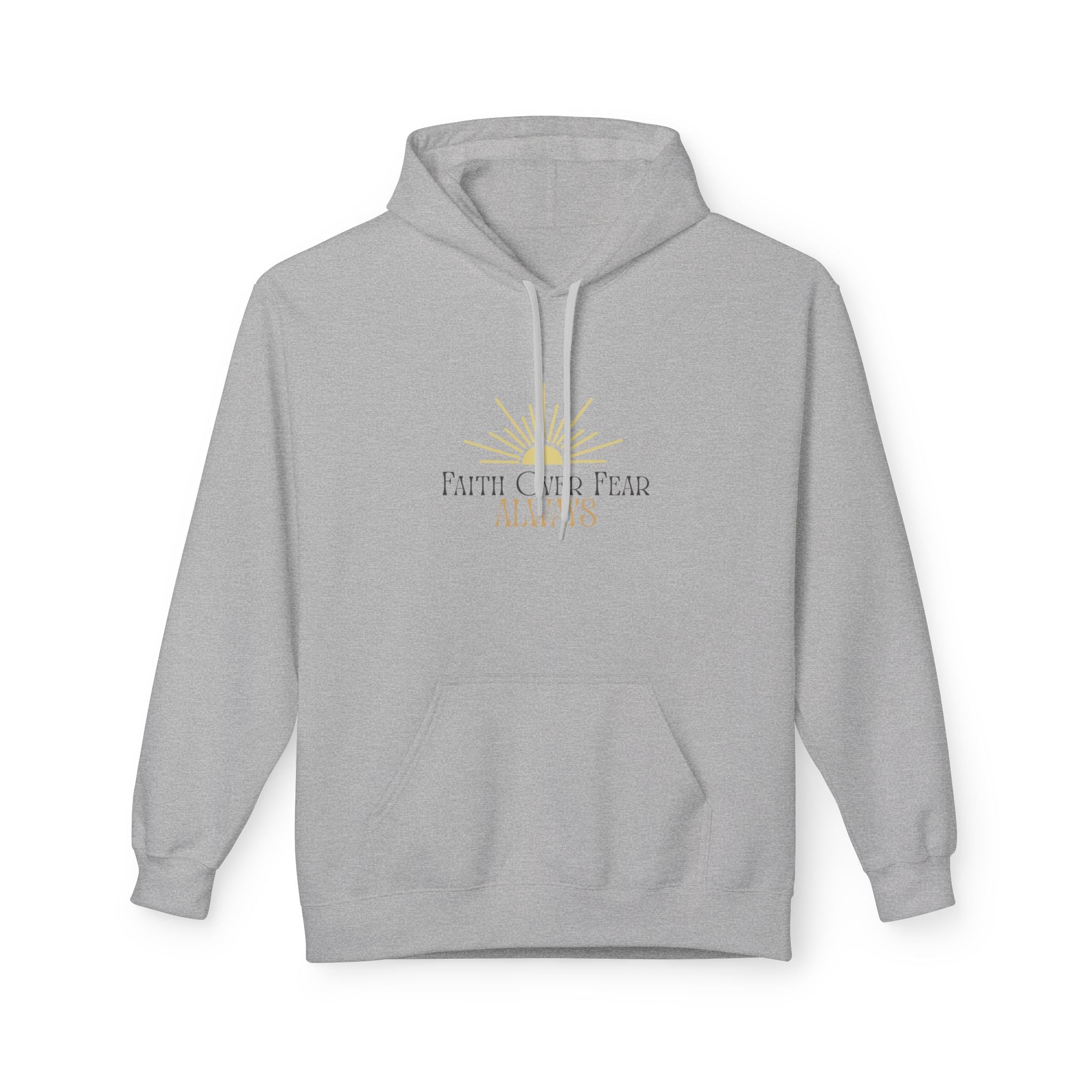 Faith Over Fear Hoodie, Inspirational Apparel, Unisex Hoodie, Cozy Sweatshirt, Motivational Gift