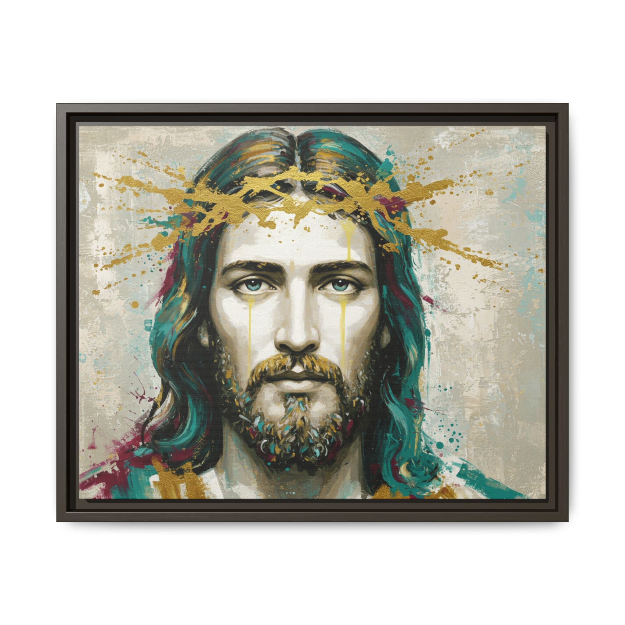 Jesus Face Framed Matte Canvas Art - Multi-Color Religious Wall Decor, Unique Gift for Faith Lovers, Home Decoration, Christian Art, [...]