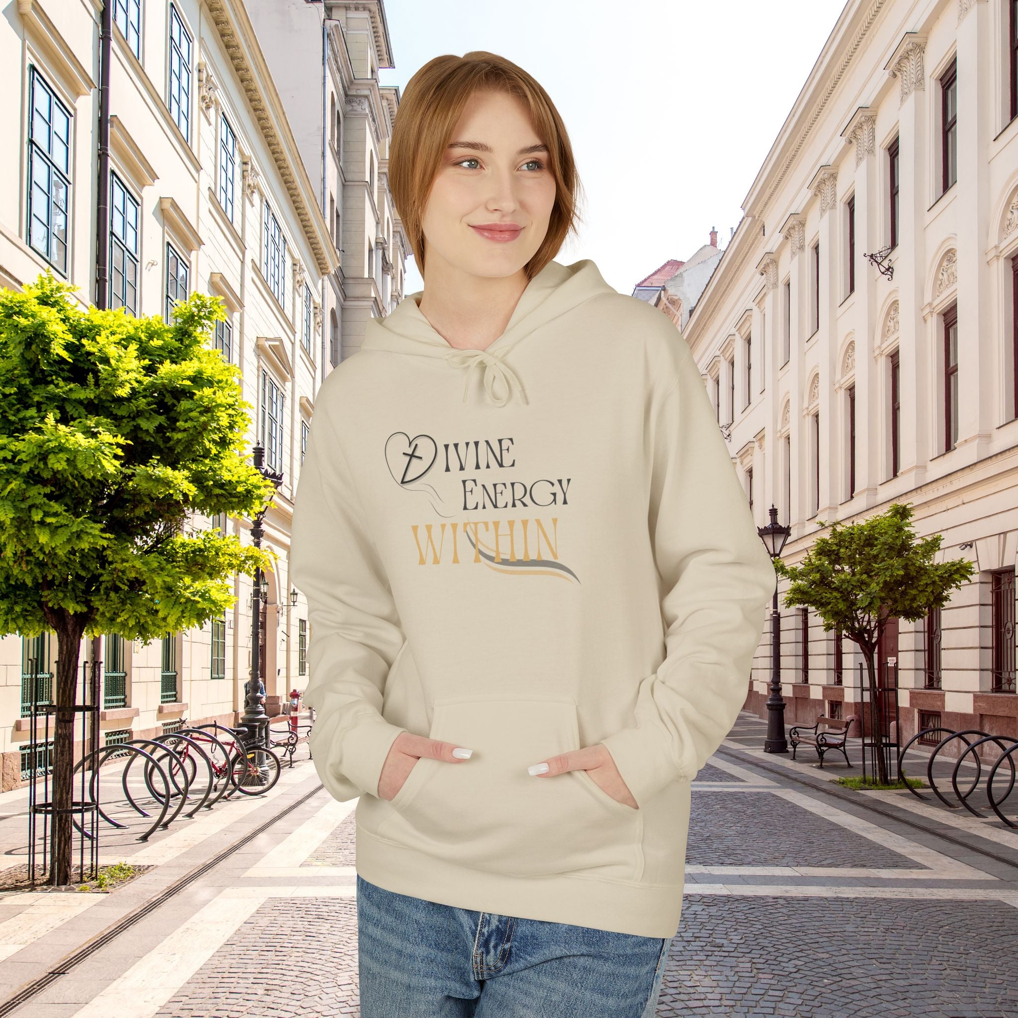Divine Energy Within Hoodie – Unisex Spiritual Cozy  Sweatshirt, Faith & Light Collection, Inspirational Spiritual Apparel,  Motivational Gift