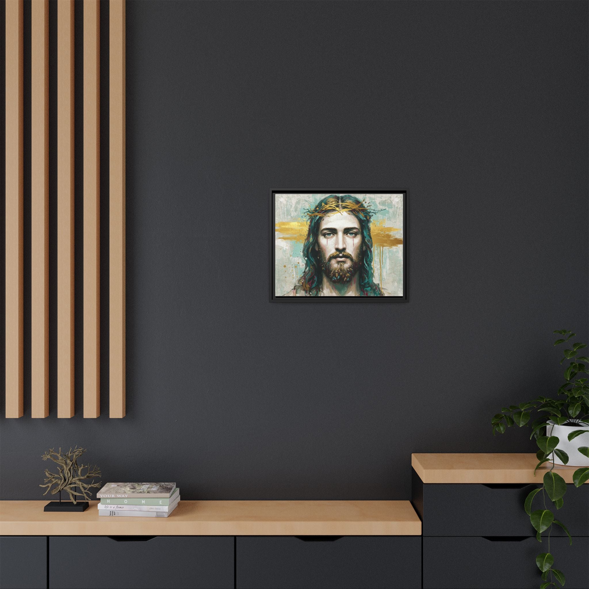 Jesus Face Framed Matte Canvas Art - Multi-Color Religious Wall Decor, Unique Gift for Faith Lovers, Home Decoration, Christian Art, [...]