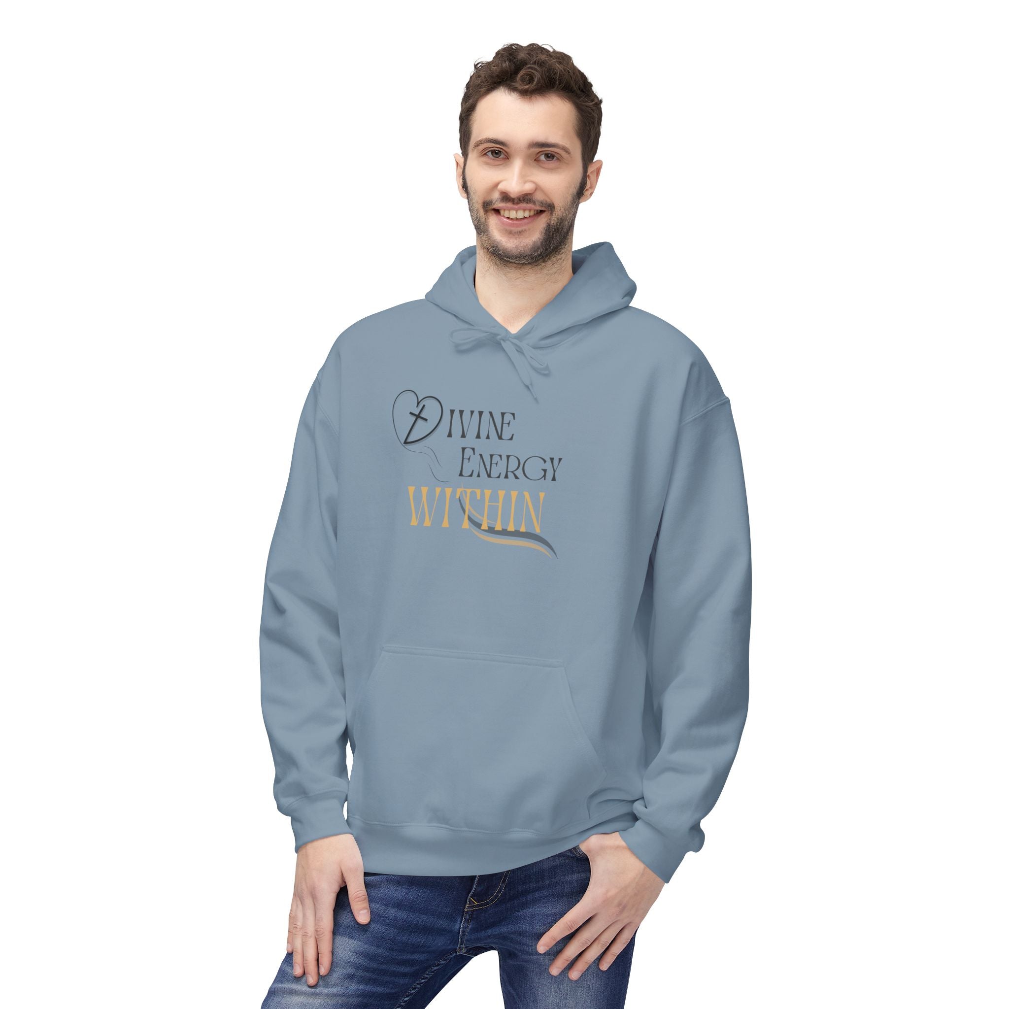 Divine Energy Within Hoodie – Unisex Spiritual Cozy  Sweatshirt, Faith & Light Collection, Inspirational Spiritual Apparel,  Motivational Gift