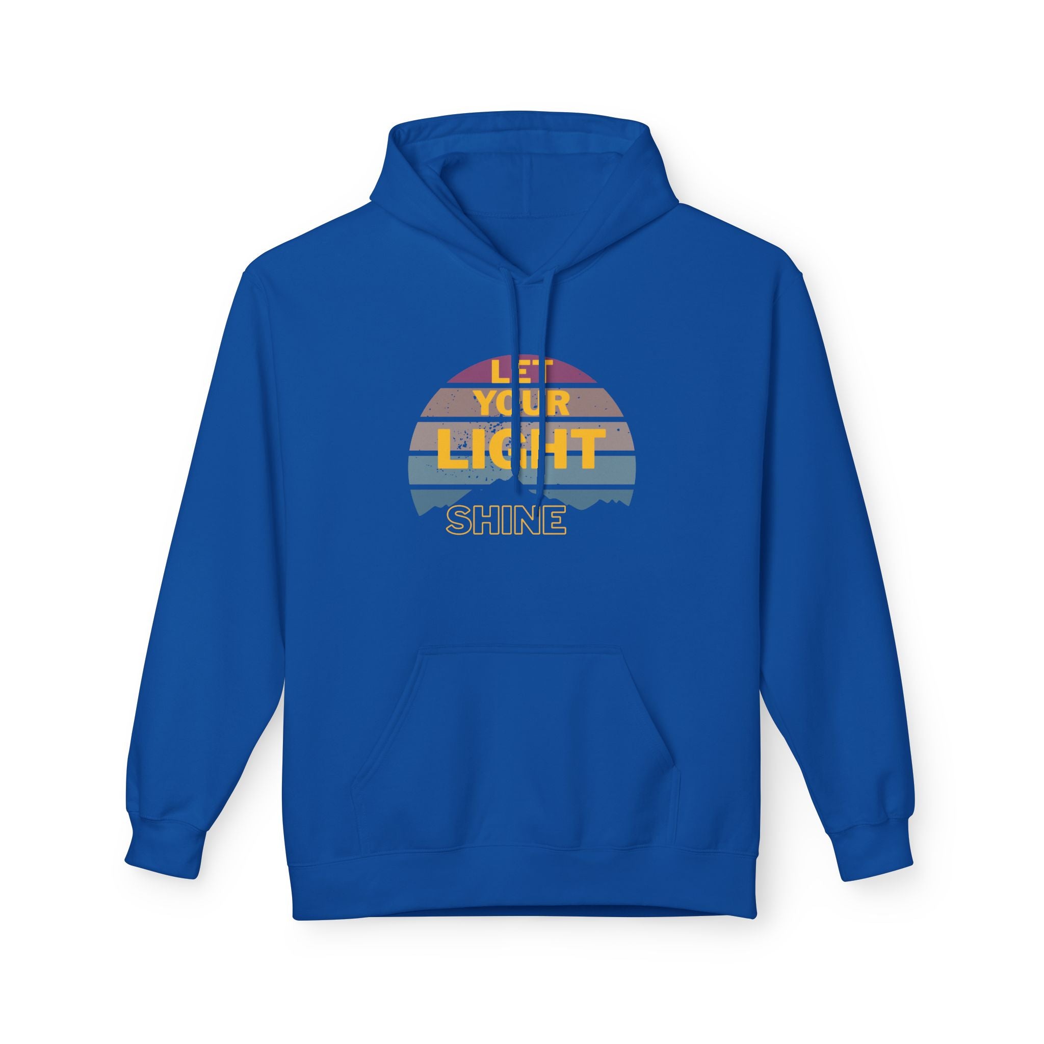Let Your Light Shine Hoodie – Retro Christian Sweatshirt, Faith Quote Pullover, Inspirational Gift for Men & Women, Unisex Midweight Softstyle Fleece Hoodie