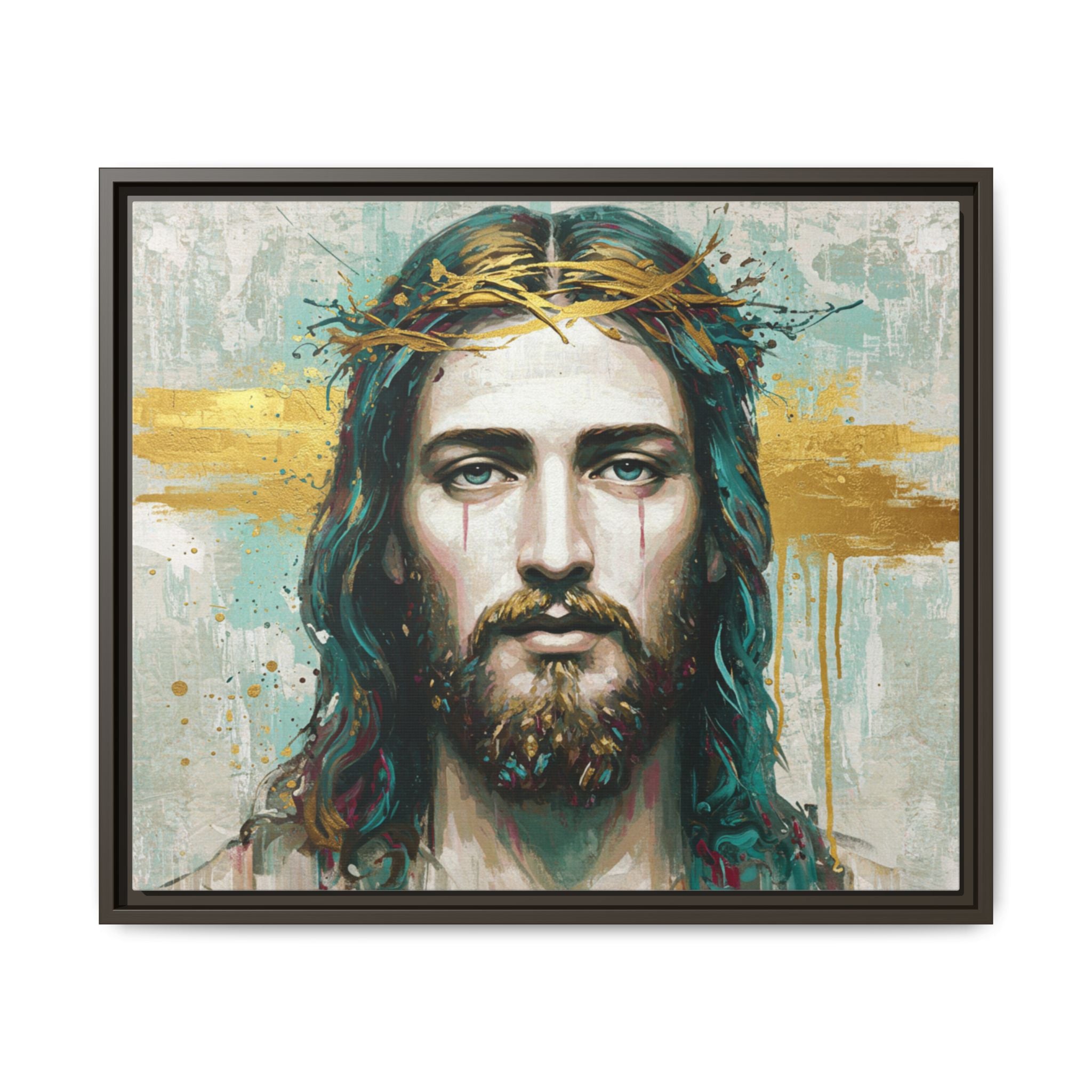 Jesus Face Framed Matte Canvas Art - Multi-Color Religious Wall Decor, Unique Gift for Faith Lovers, Home Decoration, Christian Art, [...]