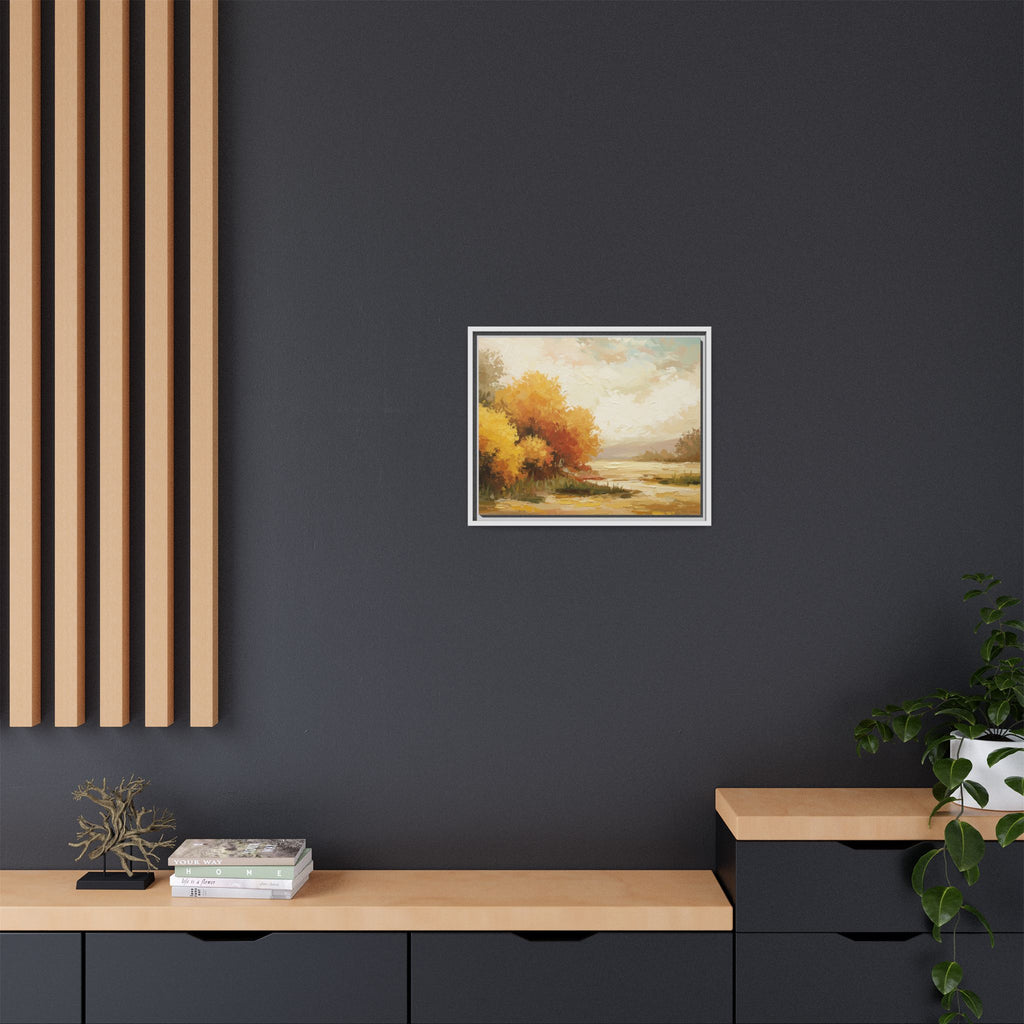 Autumn Landscape Framed Canvas Print, Perfect for Home Decor, Original Art, Gift for Nature Lovers, Wall Art, Fall Decor