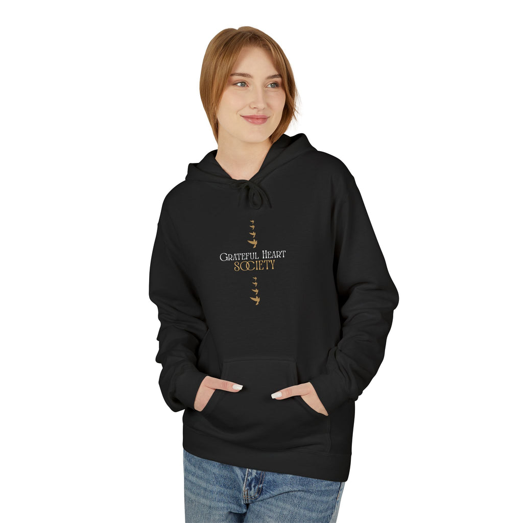Grateful Heart Society Hoodie – Unisex Faith & Gratitude  Cozy Sweatshirt, Inspirational Spiritual Apparel,  Motivational Gift