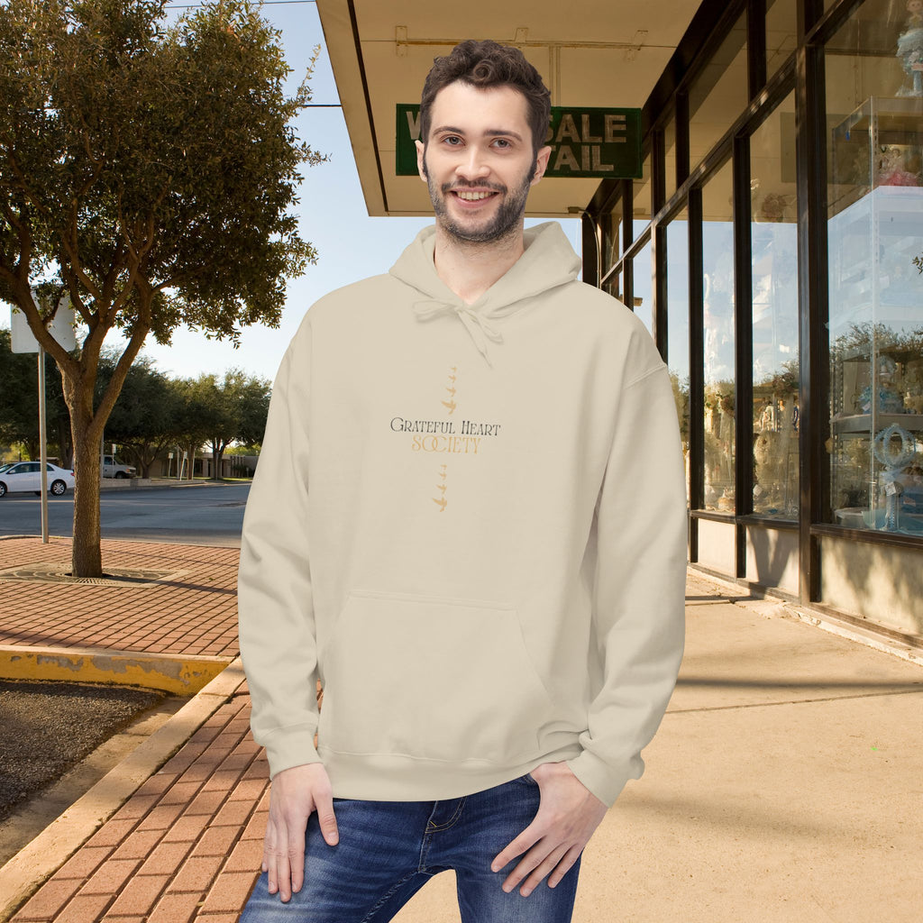 Grateful Heart Society Hoodie – Unisex Faith & Gratitude  Cozy Sweatshirt, Inspirational Spiritual Apparel,  Motivational Gift