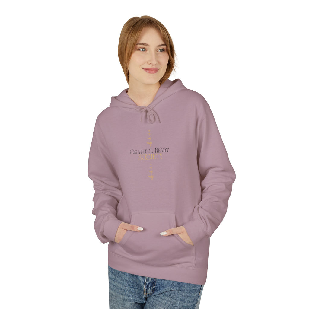 Grateful Heart Society Hoodie – Unisex Faith & Gratitude  Cozy Sweatshirt, Inspirational Spiritual Apparel,  Motivational Gift