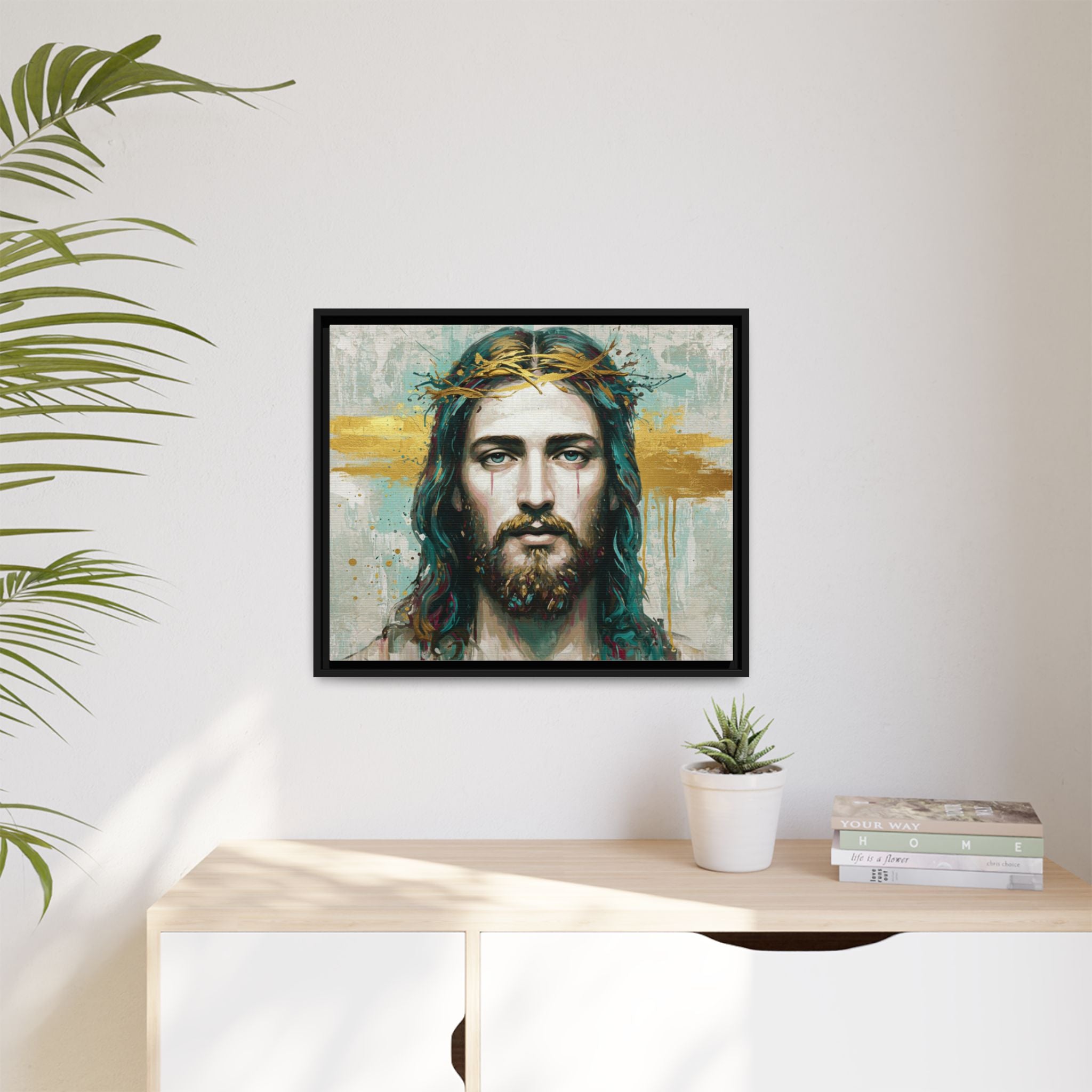 Jesus Face Framed Matte Canvas Art - Multi-Color Religious Wall Decor, Unique Gift for Faith Lovers, Home Decoration, Christian Art, [...]