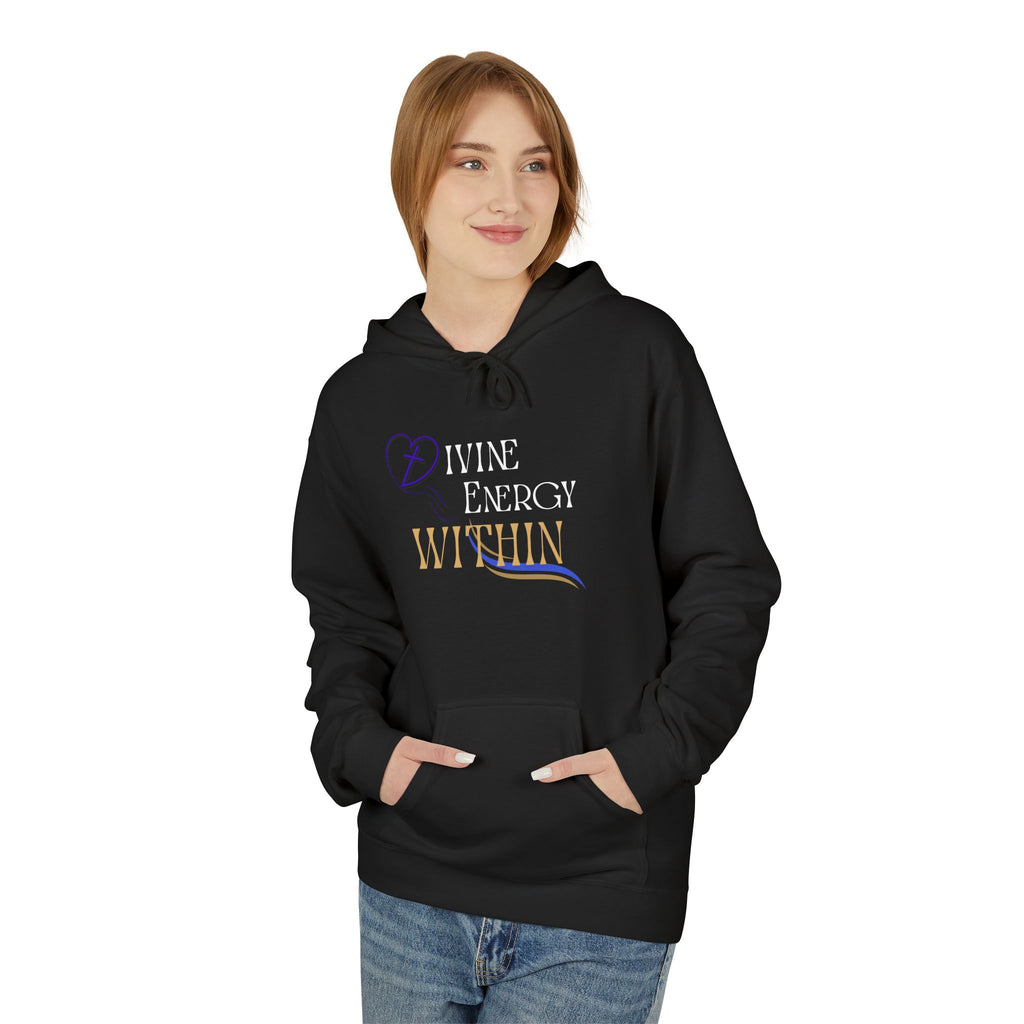 Divine Energy Within Hoodie – Unisex Spiritual Cozy  Sweatshirt, Faith & Light Collection, Inspirational Spiritual Apparel,  Motivational Gift