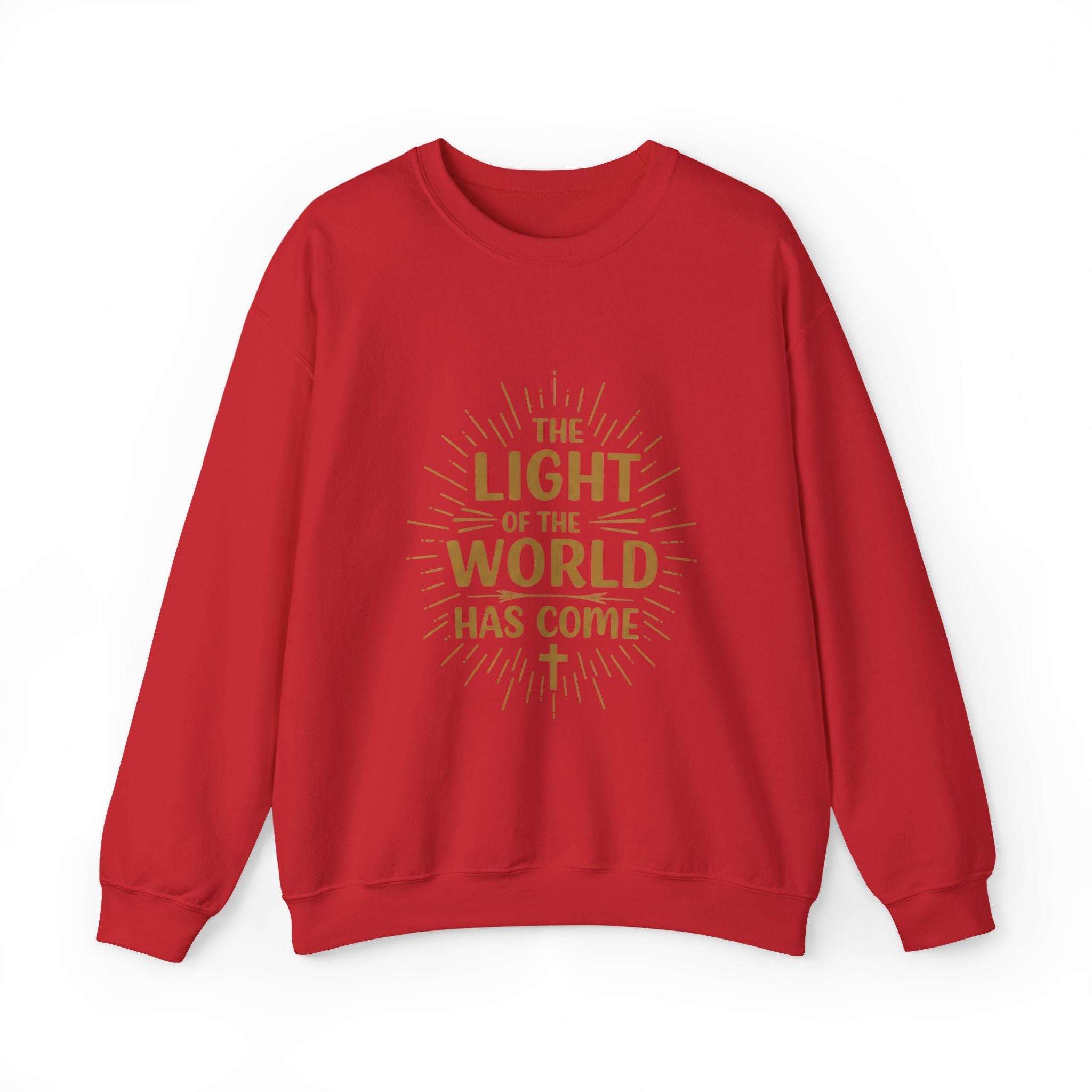Light of the World Crewneck Sweatshirt, Inspirational Sweatshirt, Faith-Based Apparel, Christian Gift, Cozy Church Wear