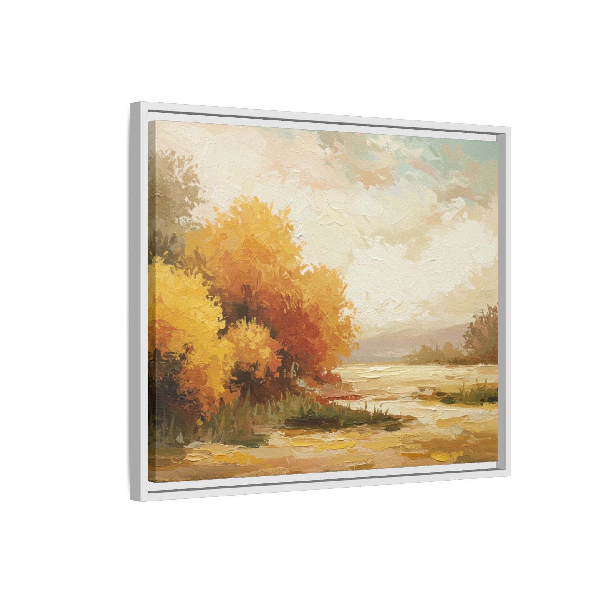 Autumn Landscape Framed Canvas Print, Perfect for Home Decor, Original Art, Gift for Nature Lovers, Wall Art, Fall Decor
