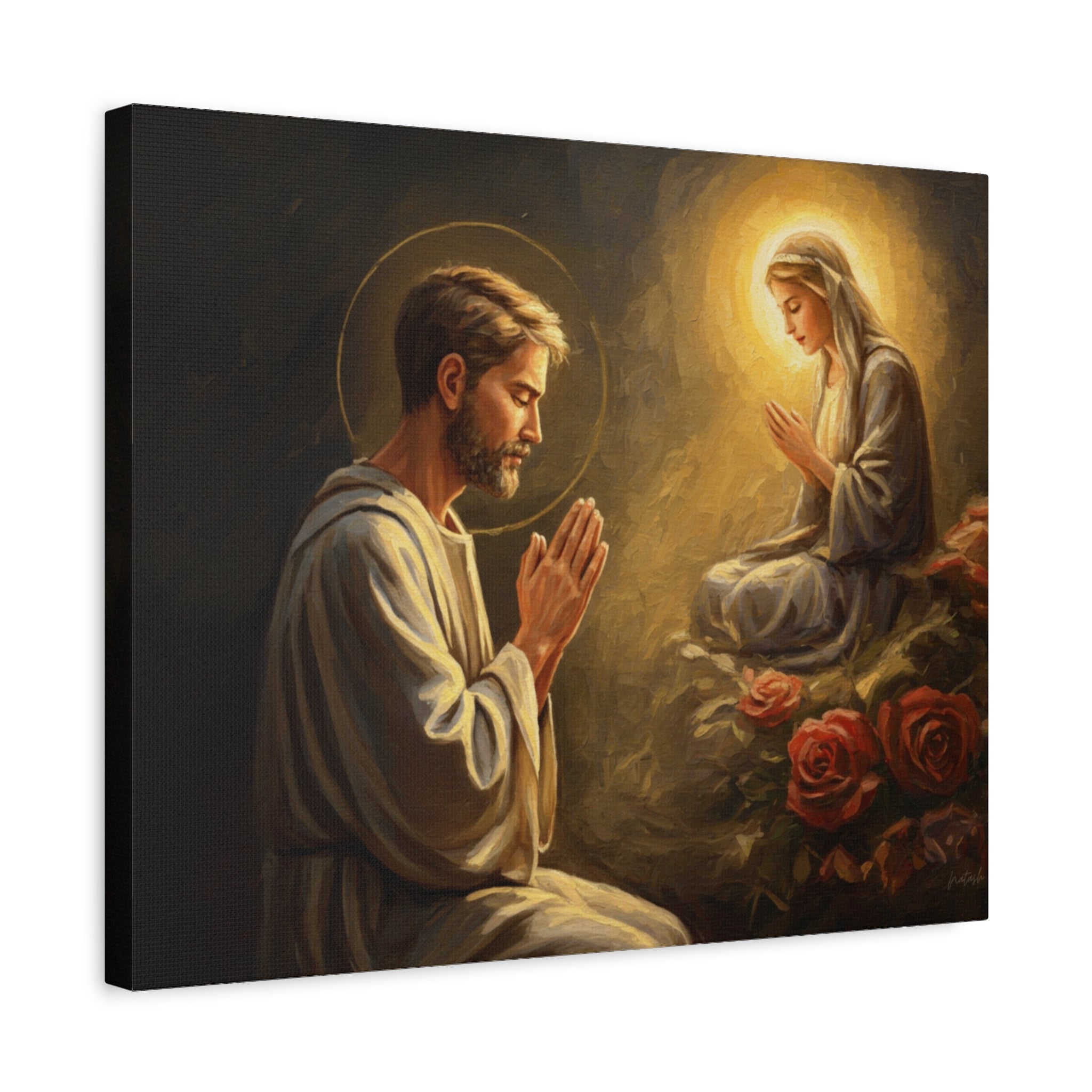 Faith-Inspired Matte Canvas Art, Spiritual Wall Decor, Prayer Artwork, Religious Gift, Home Blessing, Christian Decor