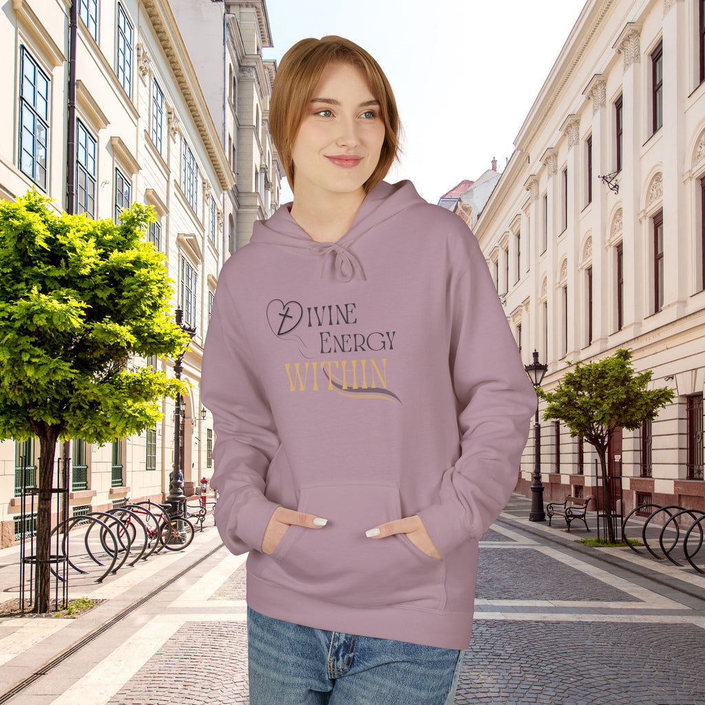 Divine Energy Within Hoodie – Unisex Spiritual Cozy  Sweatshirt, Faith & Light Collection, Inspirational Spiritual Apparel,  Motivational Gift