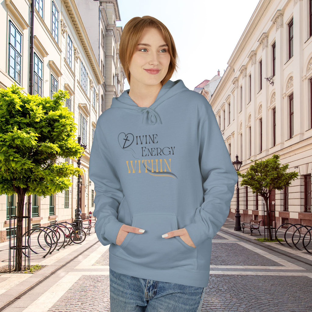 Divine Energy Within Hoodie – Unisex Spiritual Cozy  Sweatshirt, Faith & Light Collection, Inspirational Spiritual Apparel,  Motivational Gift
