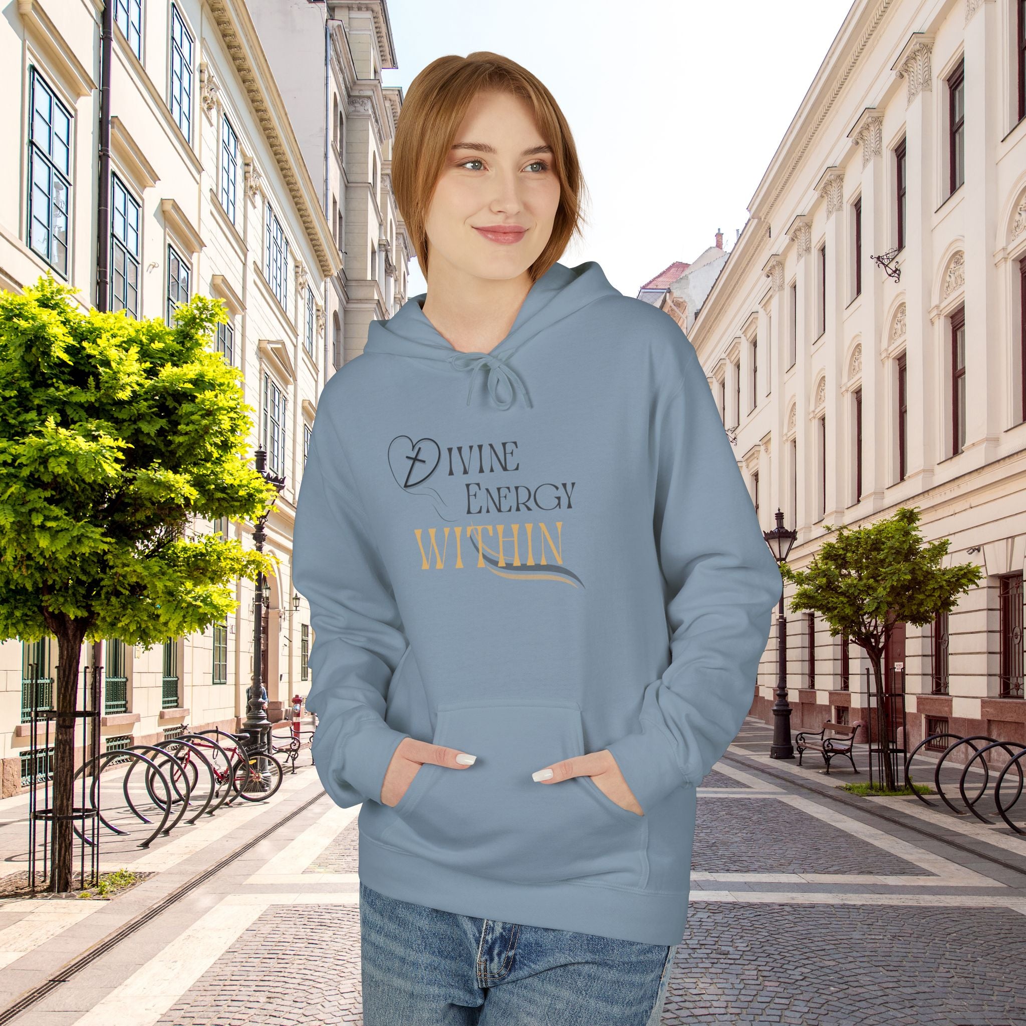 Divine Energy Within Hoodie – Unisex Spiritual Cozy  Sweatshirt, Faith & Light Collection, Inspirational Spiritual Apparel,  Motivational Gift