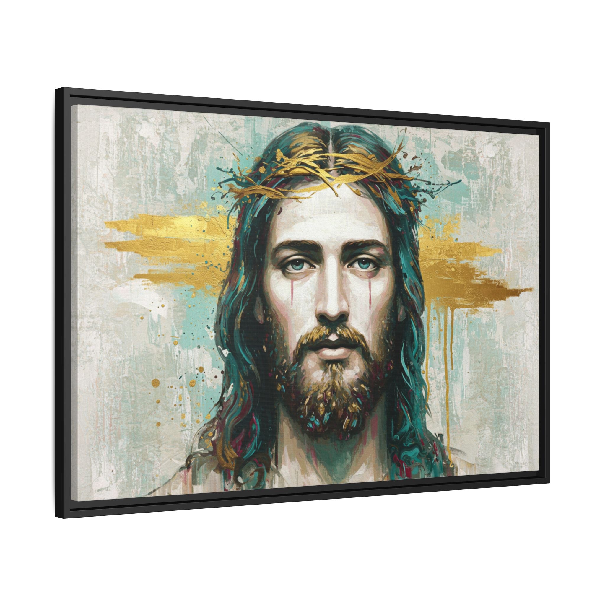 Jesus Face Framed Matte Canvas Art - Multi-Color Religious Wall Decor, Unique Gift for Faith Lovers, Home Decoration, Christian Art, [...]