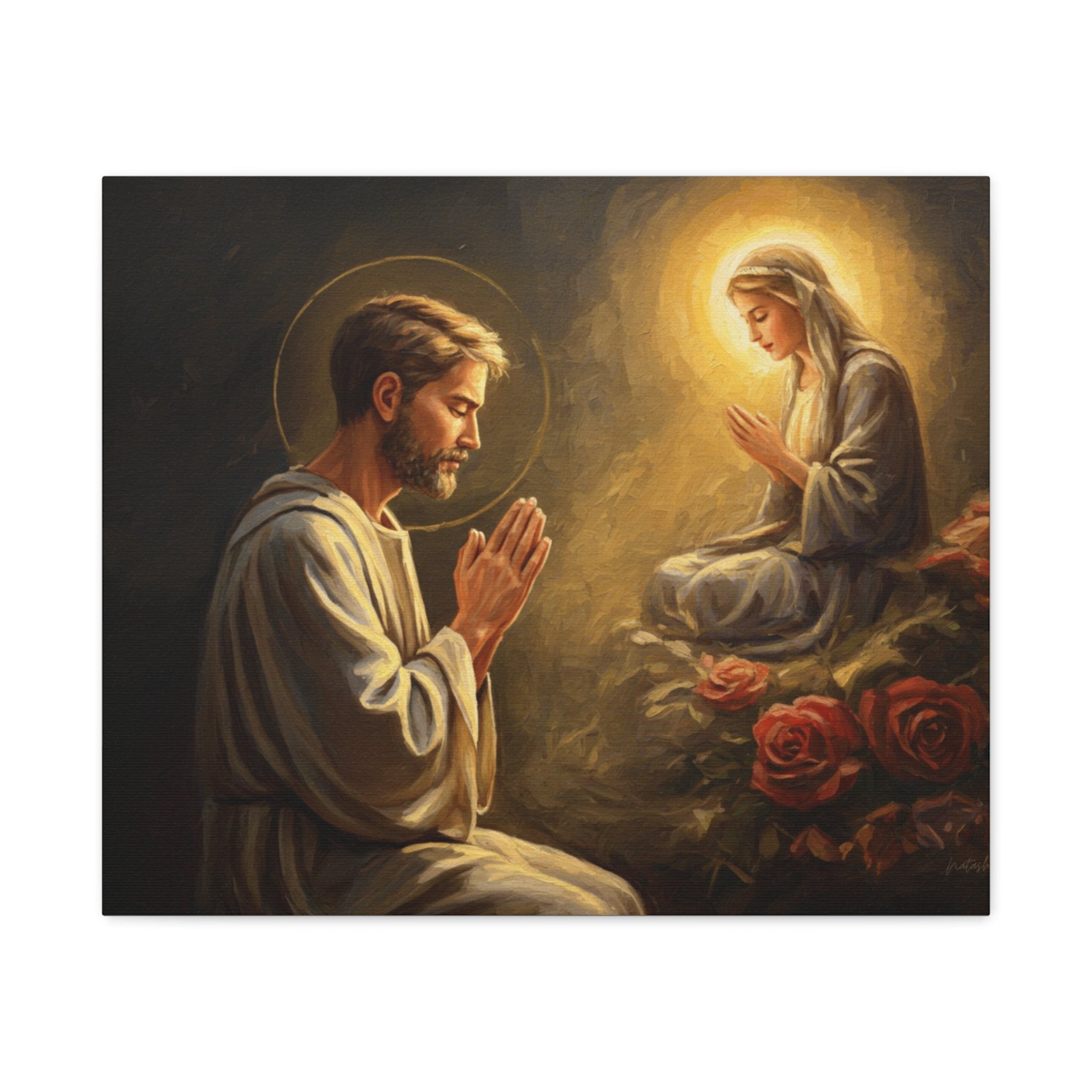 Faith-Inspired Matte Canvas Art, Spiritual Wall Decor, Prayer Artwork, Religious Gift, Home Blessing, Christian Decor