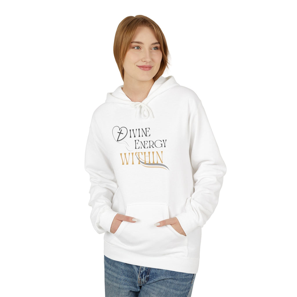 Divine Energy Within Hoodie – Unisex Spiritual Cozy  Sweatshirt, Faith & Light Collection, Inspirational Spiritual Apparel,  Motivational Gift
