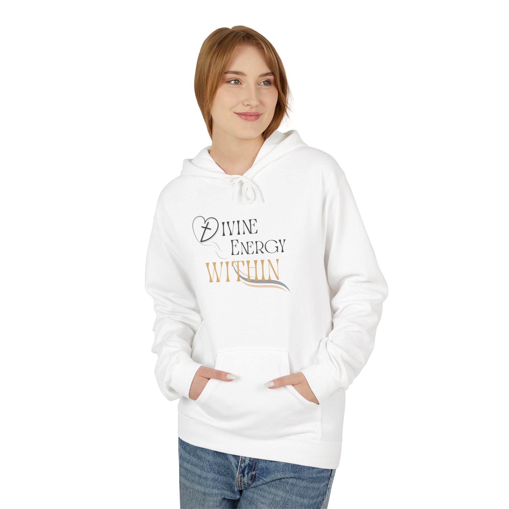 Divine Energy Within Hoodie – Unisex Spiritual Cozy  Sweatshirt, Faith & Light Collection, Inspirational Spiritual Apparel,  Motivational Gift