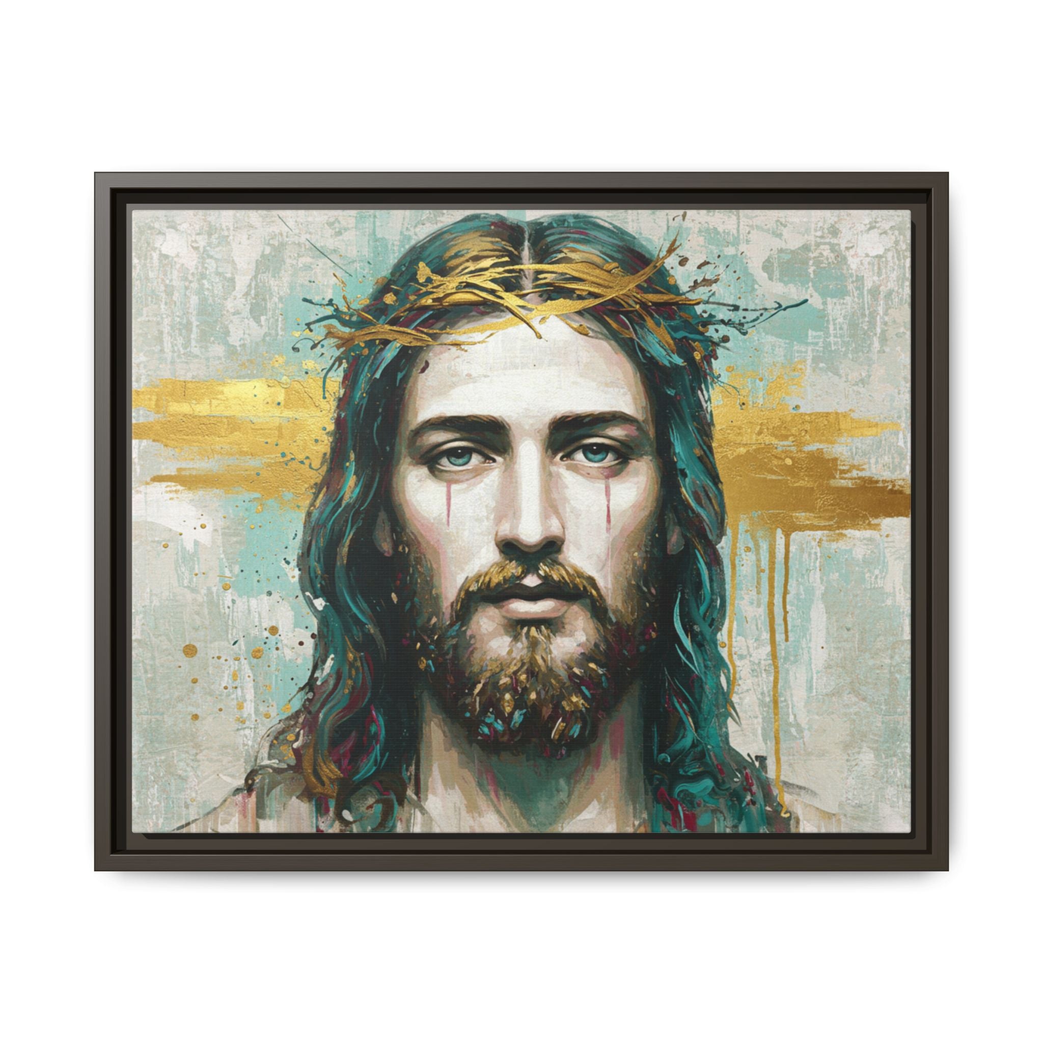 Jesus Face Framed Matte Canvas Art - Multi-Color Religious Wall Decor, Unique Gift for Faith Lovers, Home Decoration, Christian Art, [...]