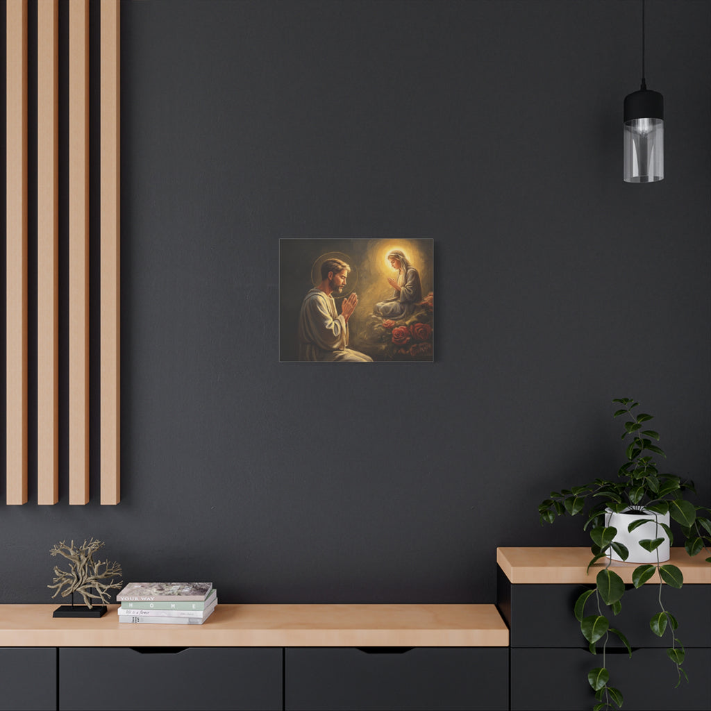 Faith-Inspired Matte Canvas Art, Spiritual Wall Decor, Prayer Artwork, Religious Gift, Home Blessing, Christian Decor