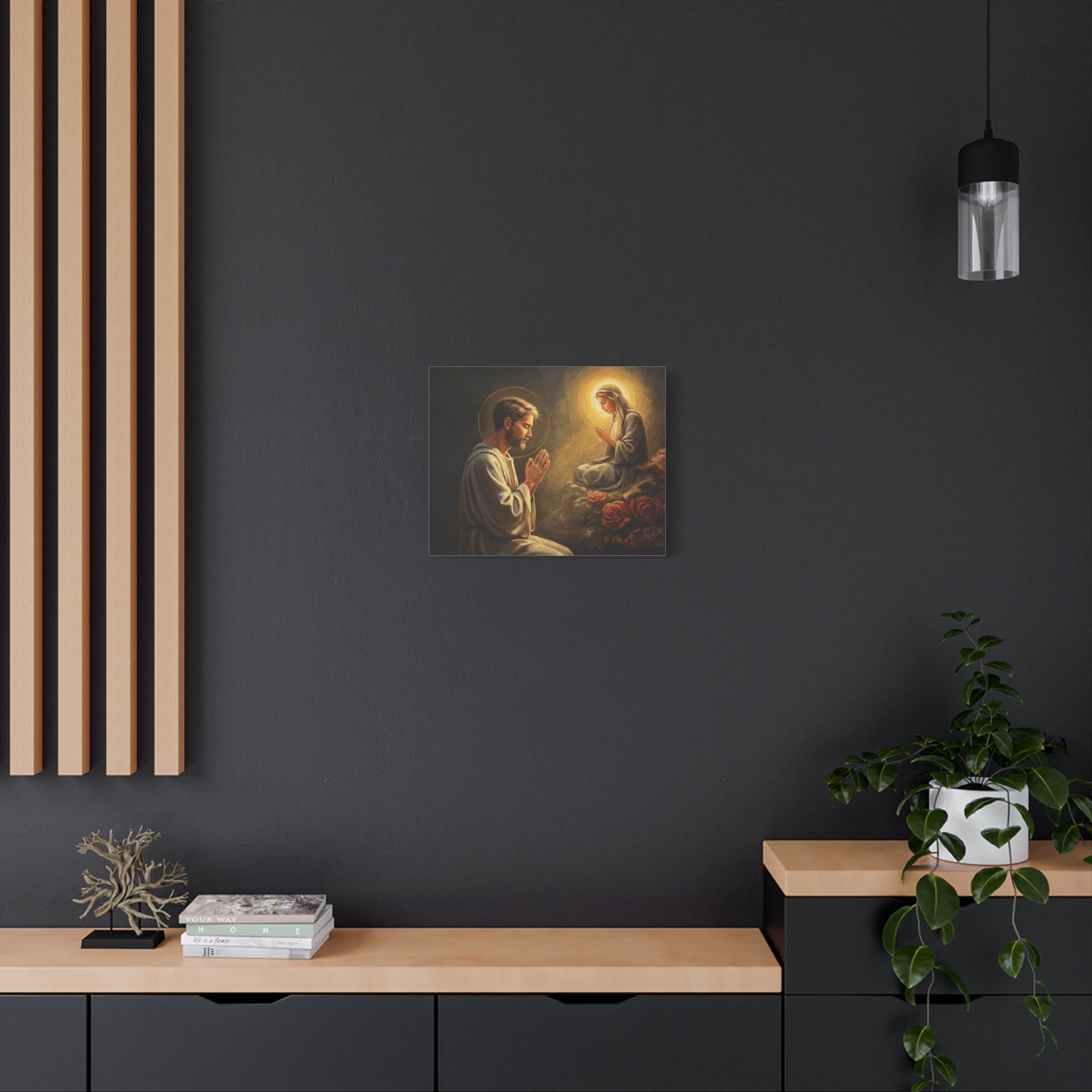 Faith-Inspired Matte Canvas Art, Spiritual Wall Decor, Prayer Artwork, Religious Gift, Home Blessing, Christian Decor