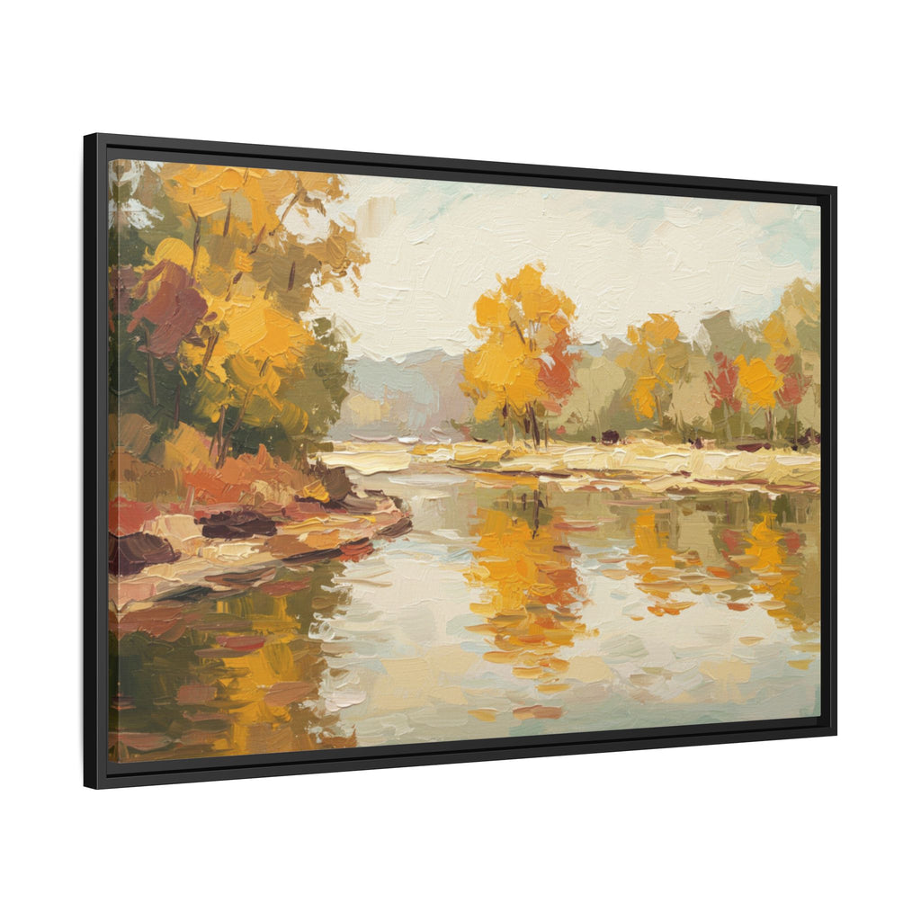 Framed Canvas Artwork, Landscape Decor, Autumn Art Print, Nature Wall Art, Home Decoration, Gift for Art Lovers