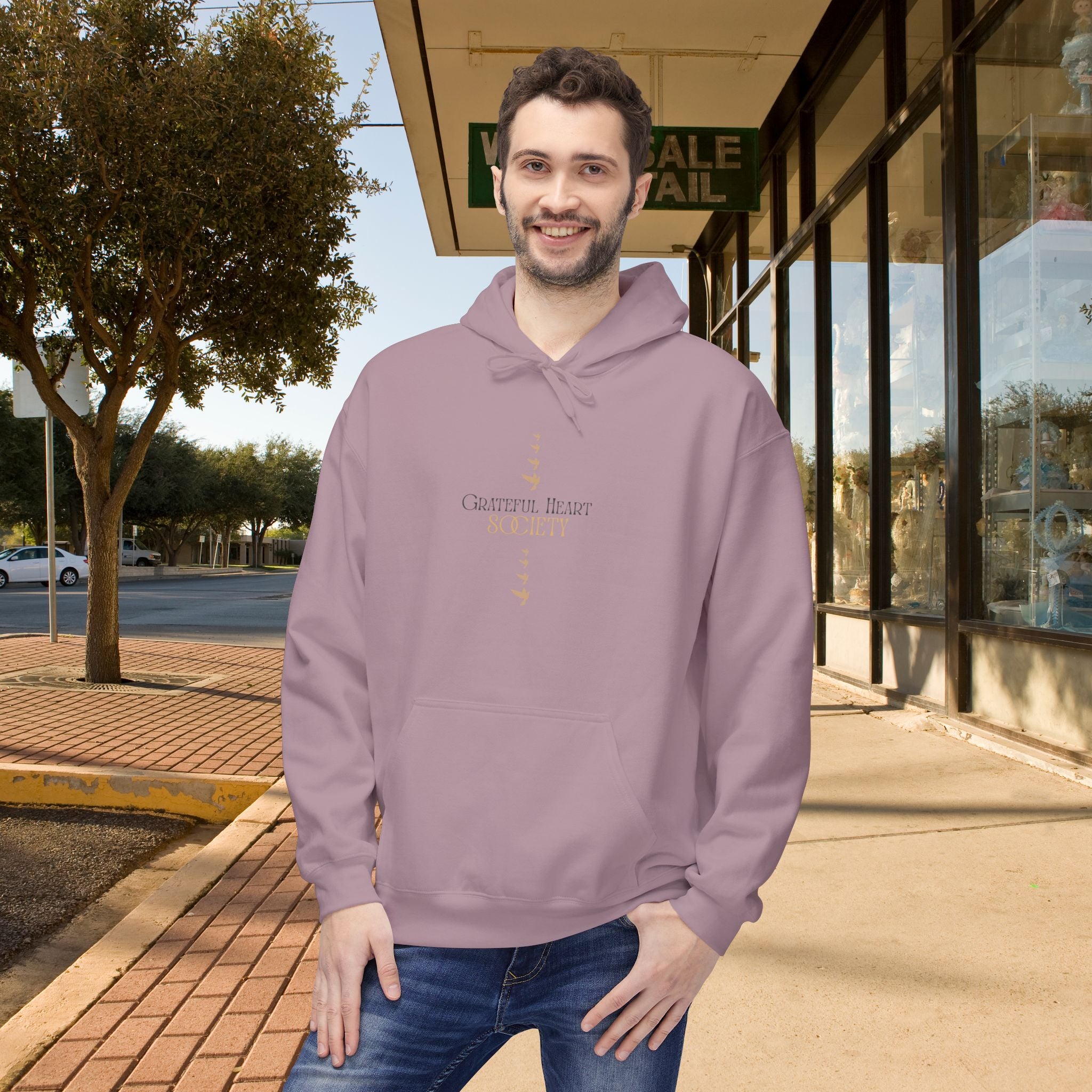 Grateful Heart Society Hoodie – Unisex Faith & Gratitude  Cozy Sweatshirt, Inspirational Spiritual Apparel,  Motivational Gift