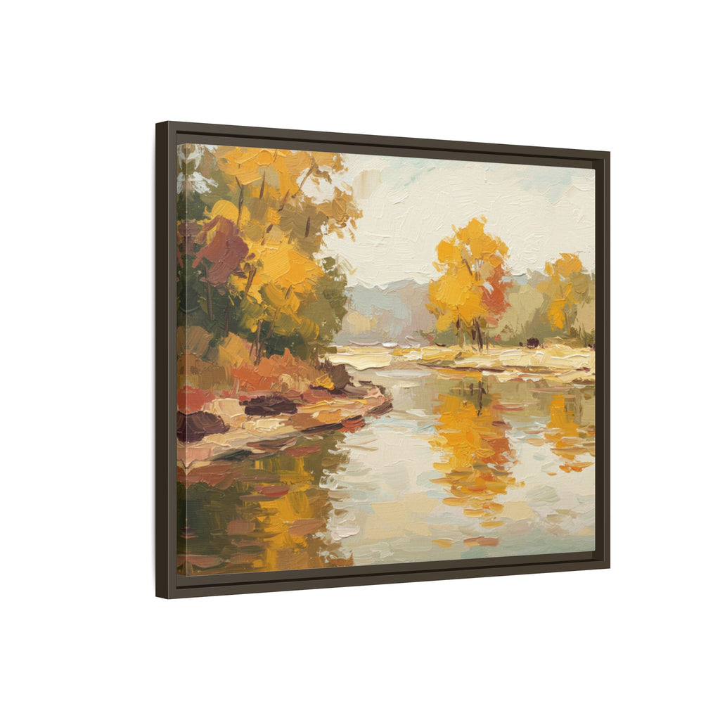 Framed Canvas Artwork, Landscape Decor, Autumn Art Print, Nature Wall Art, Home Decoration, Gift for Art Lovers