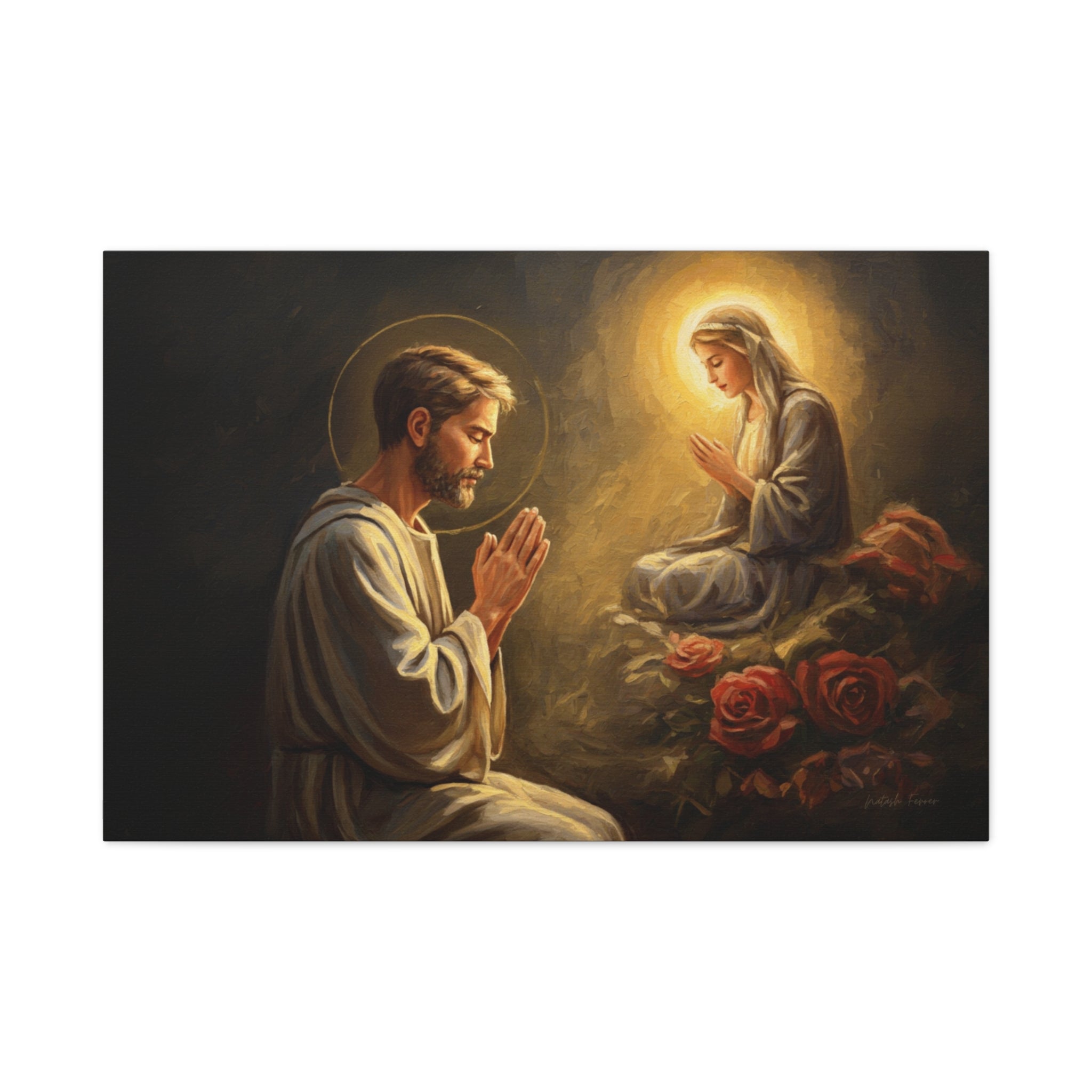 Faith-Inspired Matte Canvas Art, Spiritual Wall Decor, Prayer Artwork, Religious Gift, Home Blessing, Christian Decor